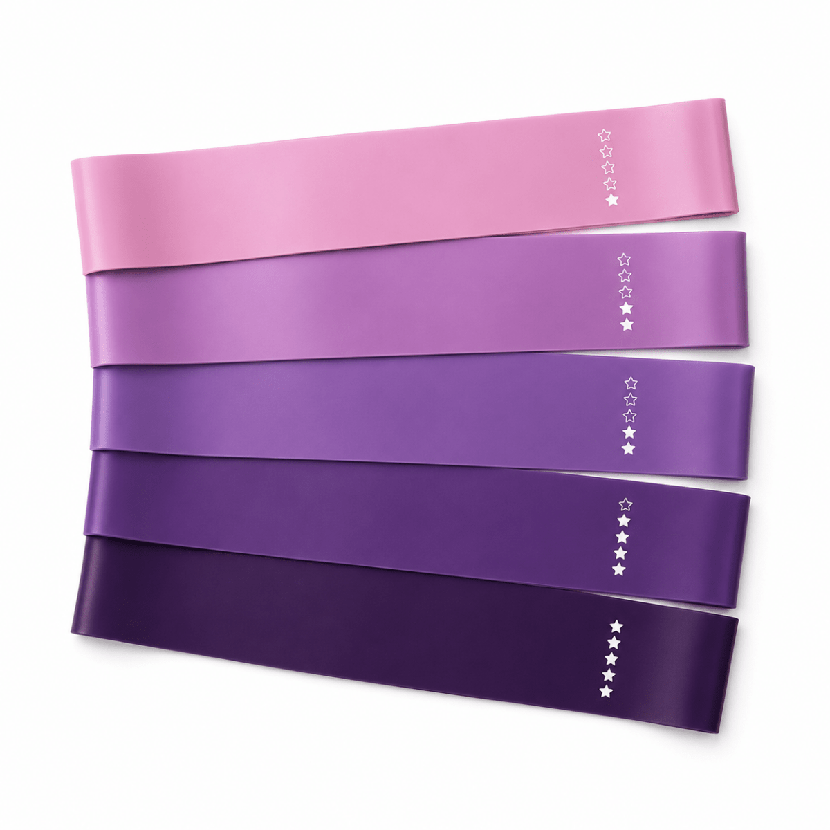 Lot de 5 bandes de résistance Lyvae avec 5 niveaux d’intensité